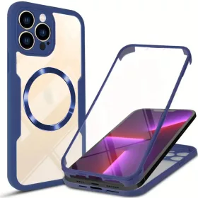   Techsuit - ColorVerse 360 MagSafe tok kijelzővédővel - iPhone 13 Pro Max - Kék