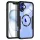 Techsuit - ColorVerse 360 MagSafe tok kijelzővédővel - iPhone 16 - Fekete