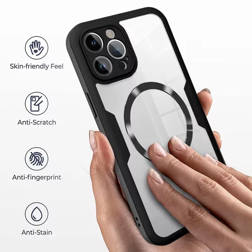 Techsuit - ColorVerse 360 MagSafe tok kijelzővédővel - iPhone 16 Plus - Lila