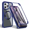 Techsuit - ColorVerse 360 MagSafe tok kijelzővédővel - iPhone 16 Pro - Kék