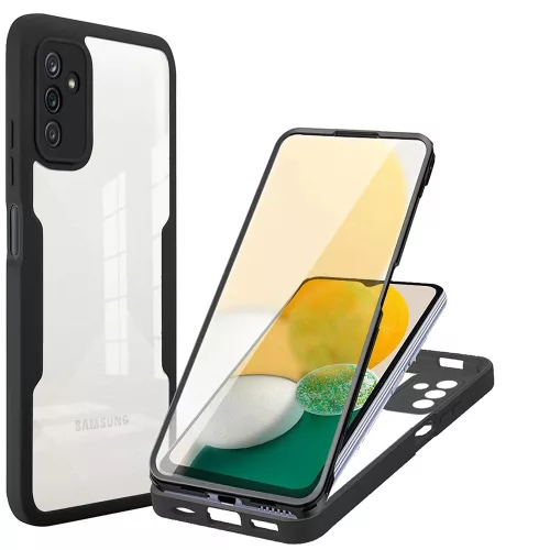 Techsuit - ColorVerse 360 tok kijelzővédővel - Samsung Galaxy A13 5G / A04s - Fekete