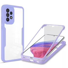   Techsuit - ColorVerse 360 tok kijelzővédővel - Samsung Galaxy A53 5G - Lila