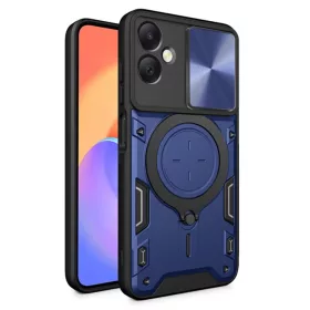   Techsuit - CamGuard Pro tok ütésálló tok - Samsung Galaxy A06 - Kék