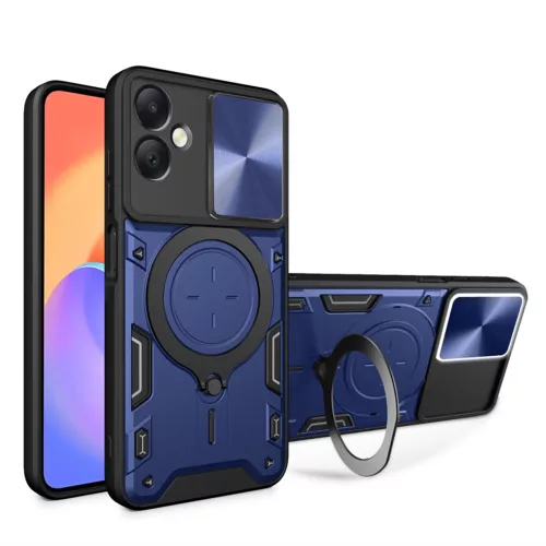 Techsuit - CamGuard Pro tok ütésálló tok - Samsung Galaxy A06 - Kék