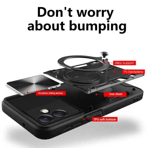 Techsuit - CamGuard Pro tok ütésálló tok - Samsung Galaxy A06 - Kék