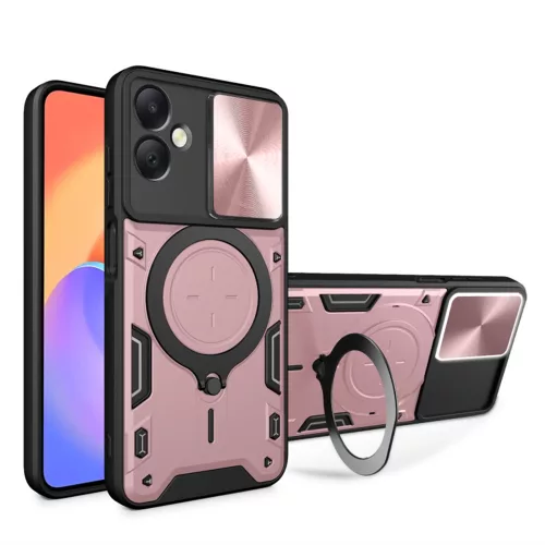 Techsuit - CamGuard Pro tok ütésálló tok - Samsung Galaxy A06 - Rosegold