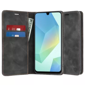   Techsuit - Confy Cover kinyitható tok - Samsung Galaxy A16 4G / A16 5G - Fekete