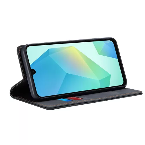 Techsuit - Confy Cover kinyitható tok - Samsung Galaxy A16 4G / A16 5G - Fekete