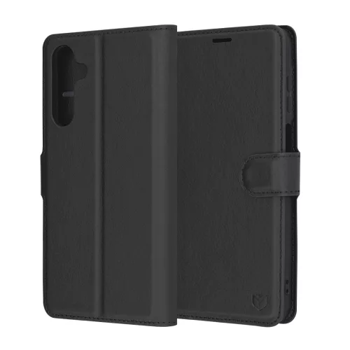 Techsuit - Leather Folio kinyitható tok - Samsung Galaxy A16 4G / A16 5G - Fekete