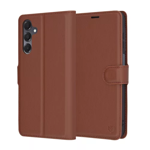 Techsuit - Leather Folio kinyitható tok - Samsung Galaxy A16 4G / A16 5G - Barna