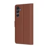 Techsuit - Leather Folio kinyitható tok - Samsung Galaxy A16 4G / A16 5G - Barna