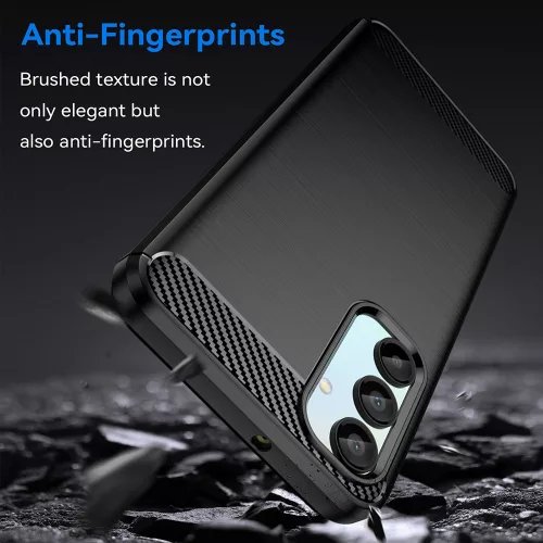 Techsuit - Carbon szilikon tok - Samsung Galaxy A16 4G / A16 5G - Fekete