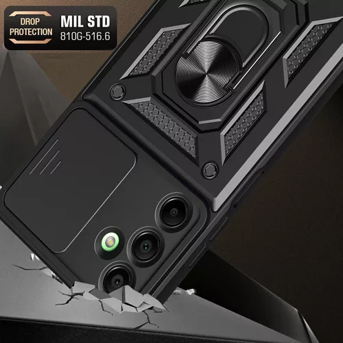 Techsuit - CamShield ütésálló tok - Samsung Galaxy A16 4G / A16 5G - Fekete
