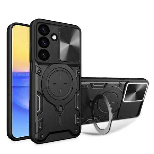 Techsuit - CamGuard Pro tok ütésálló tok - Samsung Galaxy A16 4G / A16 5G - Fekete