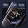 Techsuit - Car Charger Premium (TE-P31) - USB QC3.0 18W, Type-C PD30W, Total 48W, LED Light - Black