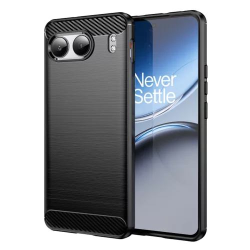Techsuit - Carbon szilikon tok - OnePlus Nord 4 - Fekete