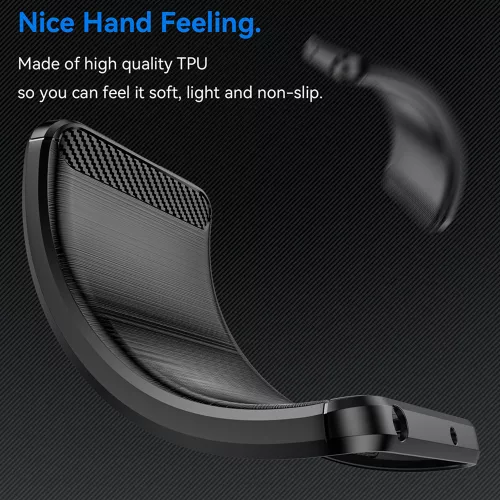 Techsuit - Carbon szilikon tok - OnePlus Nord 4 - Fekete