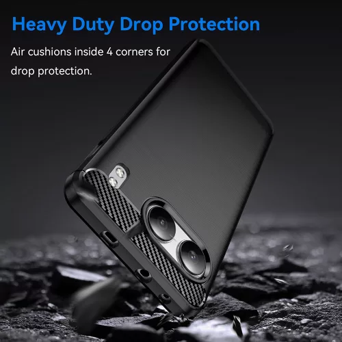 Techsuit - Carbon szilikon tok - OnePlus Nord 4 - Fekete