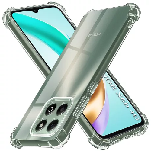 Techsuit - Shockproof Átlátszó Ütésálló Szilikon tok - Honor X6b - Átlátszó
