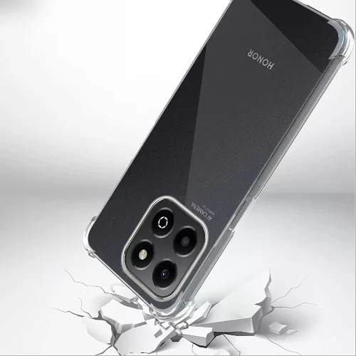 Techsuit - Shockproof Átlátszó Ütésálló Szilikon tok - Honor X6b - Átlátszó