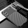 Techsuit - CarbonFiber szilikon tok - Samsung Galaxy A16 4G / A16 5G - Fekete