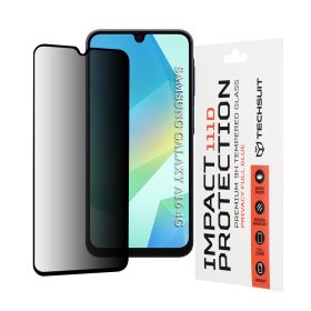   Techsuit - 111D Privacy betekintésgátló üvegfólia - Samsung Galaxy A16 / A17 - Fekete