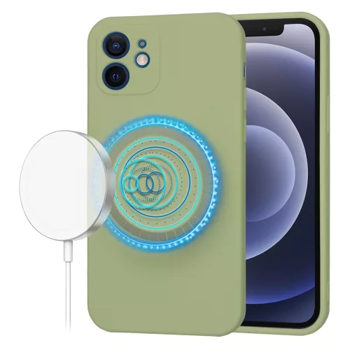 Techsuit - SoftFlex MagSafe tok - iPhone 12 - Matcha zöld