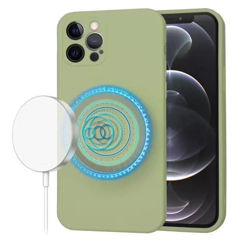 Techsuit - SoftFlex MagSafe tok - iPhone 12 Pro - Matcha zöld