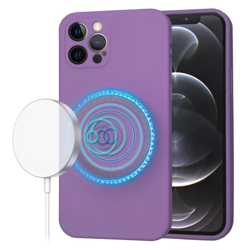 Techsuit - SoftFlex MagSafe tok - iPhone 12 Pro - Lila