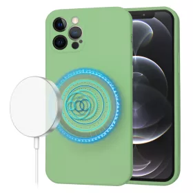 Techsuit - SoftFlex MagSafe tok - iPhone 12 Pro - Mentazöld