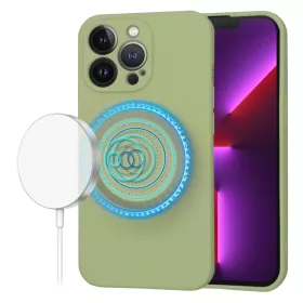   Techsuit - SoftFlex MagSafe tok - iPhone 13 Pro - Matcha zöld