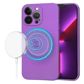 Techsuit - SoftFlex MagSafe tok - iPhone 13 Pro - Lila