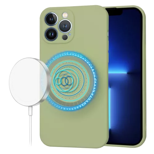 Techsuit - SoftFlex MagSafe tok - iPhone 13 Pro Max - Matcha zöld