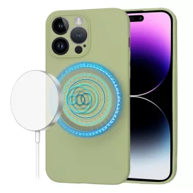  Techsuit - SoftFlex MagSafe tok - iPhone 14 Pro Max - Matcha zöld