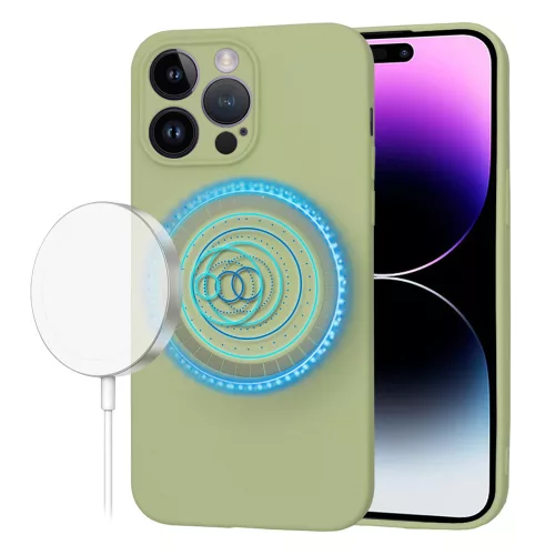 Techsuit - SoftFlex MagSafe tok - iPhone 14 Pro Max - Matcha zöld