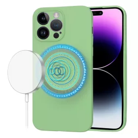   Techsuit - SoftFlex MagSafe tok - iPhone 14 Pro Max - Mentazöld