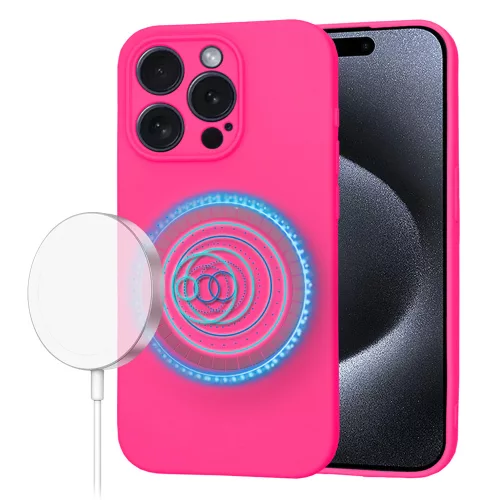 Techsuit - SoftFlex MagSafe tok - iPhone 15 Pro - Pink