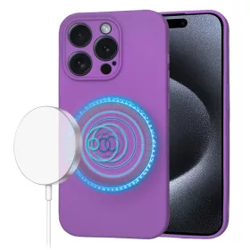 Techsuit - SoftFlex MagSafe tok - iPhone 15 Pro - Lila