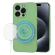 Techsuit - SoftFlex MagSafe tok - iPhone 15 Pro - Mentazöld