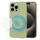 Techsuit - SoftFlex MagSafe tok - iPhone 15 Pro Max - Matcha zöld