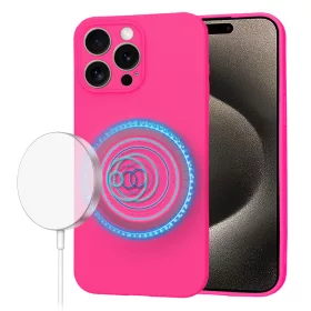 Techsuit - SoftFlex MagSafe tok - iPhone 15 Pro Max - Pink