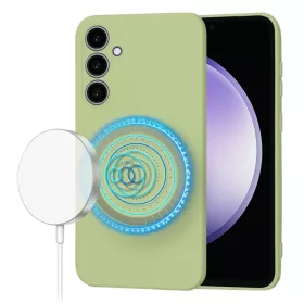   Techsuit - SoftFlex MagSafe tok - Samsung Galaxy S23 FE - Matcha zöld