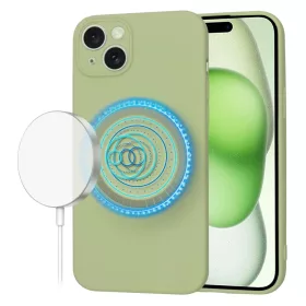   Techsuit - SoftFlex MagSafe tok - iPhone 15 Plus - Matcha zöld