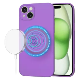 Techsuit - SoftFlex MagSafe tok - iPhone 15 Plus - Lila
