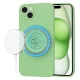 Techsuit - SoftFlex MagSafe tok - iPhone 15 Plus - Mentazöld