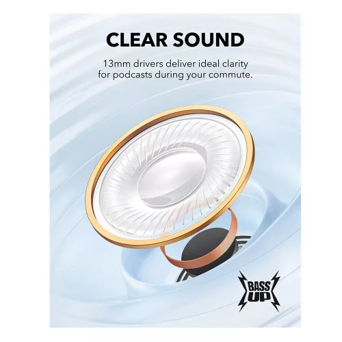 Anker - Vezeték nélküli fülhallgató SoundCore K20i (A3994G31) - Bluetooth 5.3, Dupla Mikrofon, Zajszűrő, IPX5 - Kék