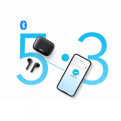 Anker - Vezeték nélküli fülhallgató SoundCore K20i (A3994G31) - Bluetooth 5.3, Dupla Mikrofon, Zajszűrő, IPX5 - Kék