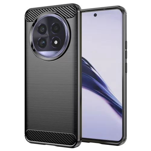 Techsuit - Carbon szilikon tok - Realme 13 Pro / 13 Pro+ - Fekete