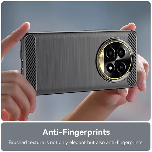 Techsuit - Carbon szilikon tok - Realme 13 Pro / 13 Pro+ - Fekete