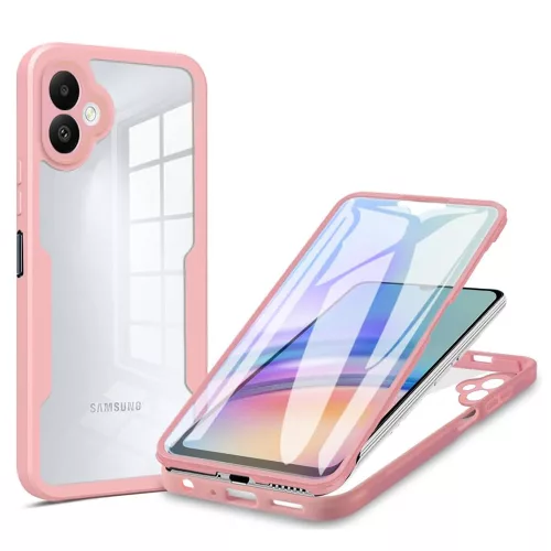 Techsuit - ColorVerse 360 tok kijelzővédővel - Samsung Galaxy A06 4G - Rózsaszín